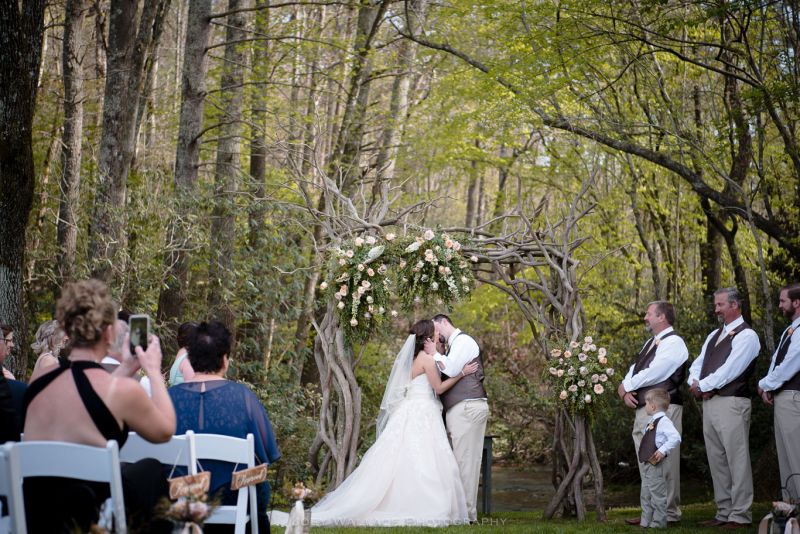 Wedding Ceremony at the Willow Creek Farm in Georgia