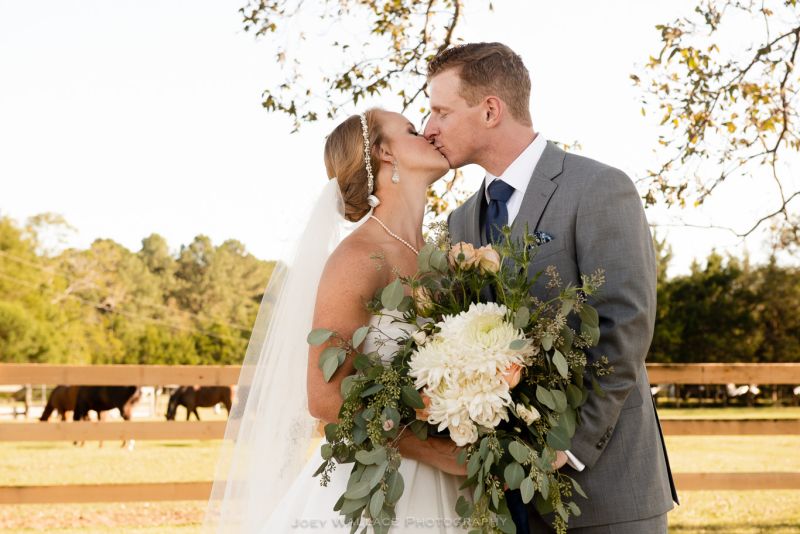 Rustic Georgia Barn Wedding Ceremony at Morgan View Farm