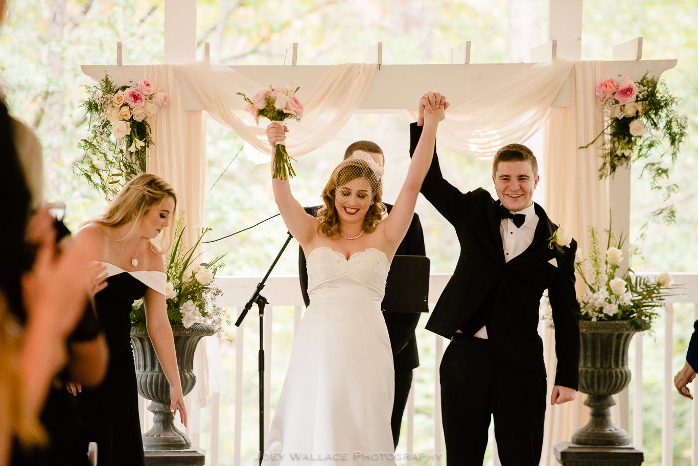 Wedding Ceremony at the Bradford House and Garden