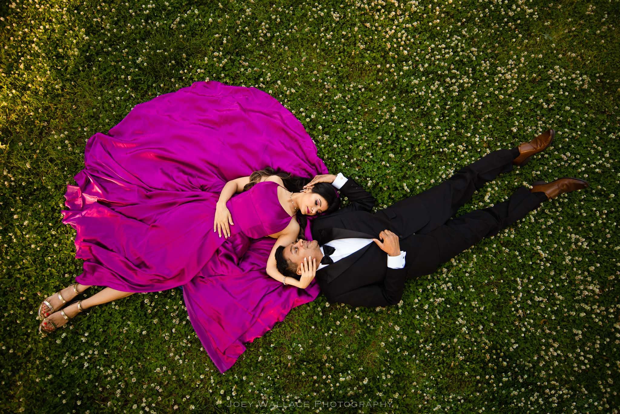 Traditionally Glamorous Indian Engagement Photo Session at Piedmont Park in Atlanta